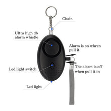 Load image into Gallery viewer, Self Defense Alarm With LED Flashlight
