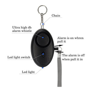 Self Defense Alarm With LED Flashlight