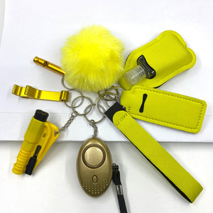 Lemon Yellow Keychain
